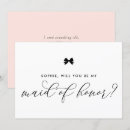 Search for black and white bridesmaid cards Maid of honour proposal