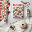 Search for poppy wrapping paper Watercolor
