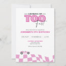 Search for too fast birthday invitations Race