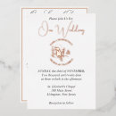 Search for foil elegant wedding invitations White