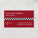 Search for checkered flag business cards Mechanic