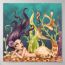 Search for mermaid and seahorse art Under the sea