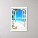 Search for beach in window canvas prints Faux