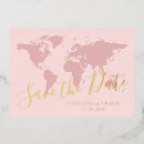 Search for rose gold map invitations Travel