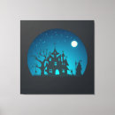 Search for haunted house canvas prints Spooky