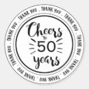 Search for 50th anniversary thank you stickers Fiftieth