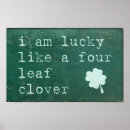 Search for clover leaf posters Luck