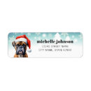 Search for boxer dog return address labels Cute