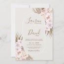 Search for desert rose wedding invitations Boho chic