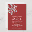 Search for winter 30th birthday invitations Red