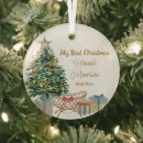 Search for new baby christmas tree decorations My first christmas