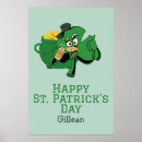 Search for st patricks day shamrock posters Green