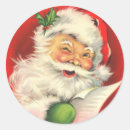 Search for winking santa stickers Vintage
