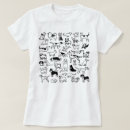Search for black white pattern tshirts For her