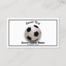 Search for football business cards Soccer