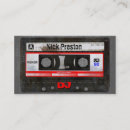 Search for cassette business cards Deejay