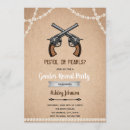 Search for pistols invitations Boy or girl
