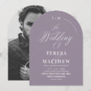 Search for purple and white wedding invitations Traditional