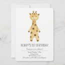 Search for giraffe 1st birthday invitations First birthday party