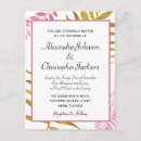 Search for gold foiled wedding invitations Floral