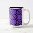 Search for purple peace sign mugs Retro