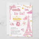 Search for parisian birthday invitations Pink