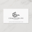 Search for computer business cards Tech