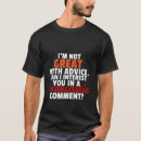 Search for commented on tshirts Sarcasm