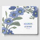 Search for floral wedding guest books Blue