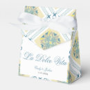 Search for italian wedding favour boxes Blue and yellow