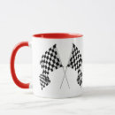 Search for checkered flag mugs Car racing