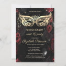 Search for gothic masquerade invitations Black