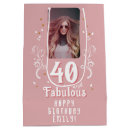 Search for 40th birthday gift bags Pink