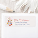 Search for nutcracker ballet return address labels Pink
