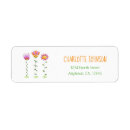 Search for whimsical floral return address labels Doodle