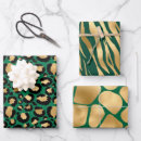 Search for animals of wild wrapping paper Green