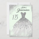 Search for green quinceanera invitations 15th birthday