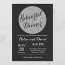 Search for glitter rehearsal dinner invitations Silver
