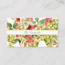 Search for grape business cards Vineyard