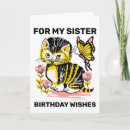 Search for a sister cat birthday cards Happy