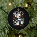 Search for cheerleader christmas tree decorations Santa
