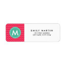 Search for zigzag return address labels Monogrammed