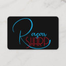 Search for razor business cards Black