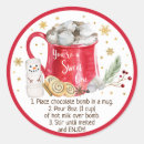 Search for instruction stickers Hot chocolate bomb