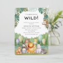 Search for wildlife baby shower invitations Wildlife wilderness botanical forest