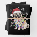 Search for pug christmas wrapping paper Santa