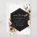 Search for gold floral save the dates Simple