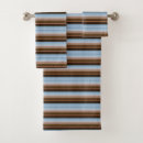Search for blue and brown bathroom accessories Stripes