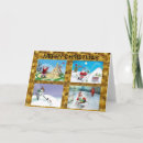 Search for golf seasonal cards Santa