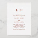 Search for gold foil engagement party invitations Chic